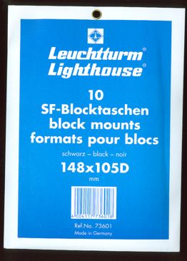Leuchtturm suojataskuja blokeille 148x105mm(D) musta